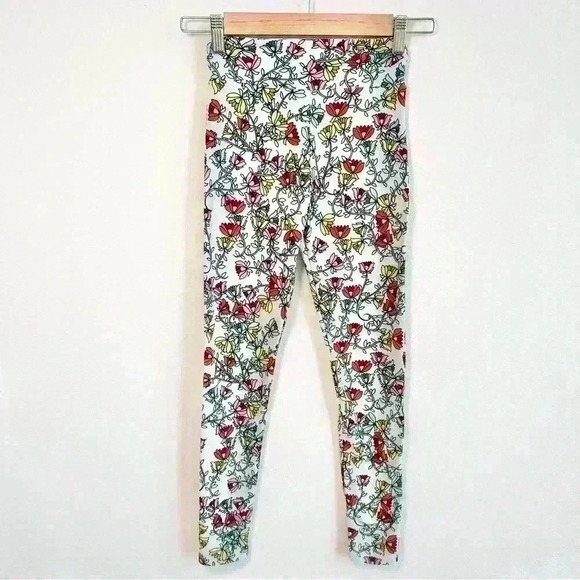 Lularoe Tween Vibrant Floral Leggings Size Tween - Picture 1 of 11